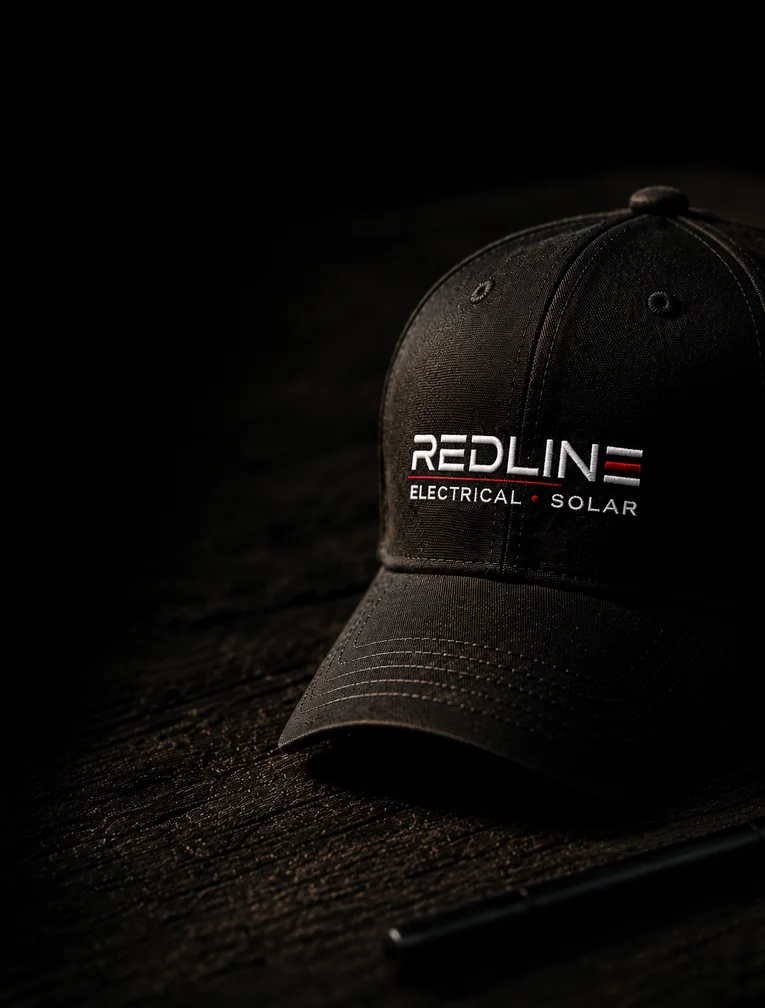 Redline branded cap from our company profile